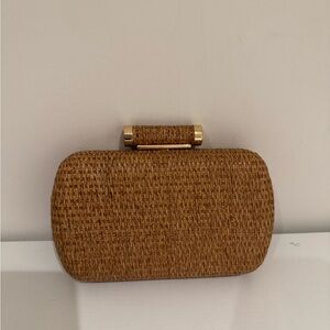 Woven Tan Clutch (great condition)